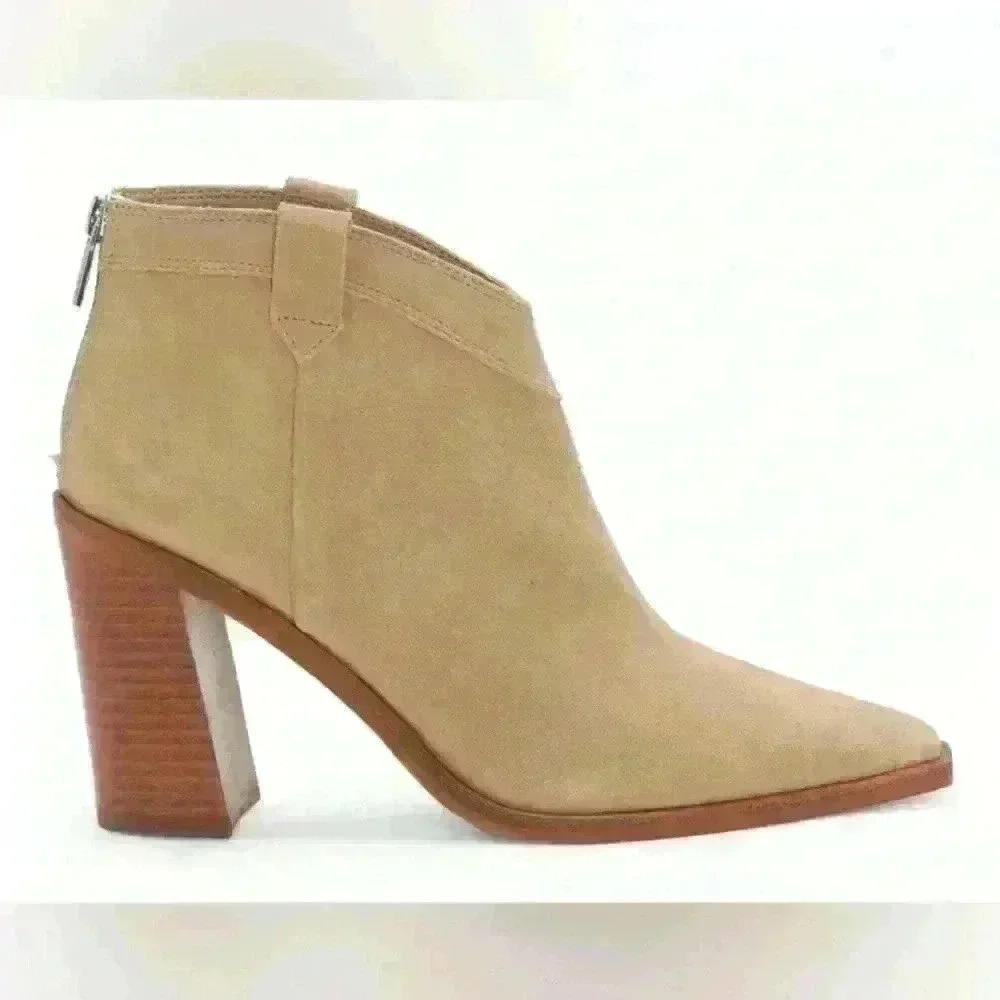 Vince Camuto leather boot Wellinda Women's Tan Boots Tortilla Size 10